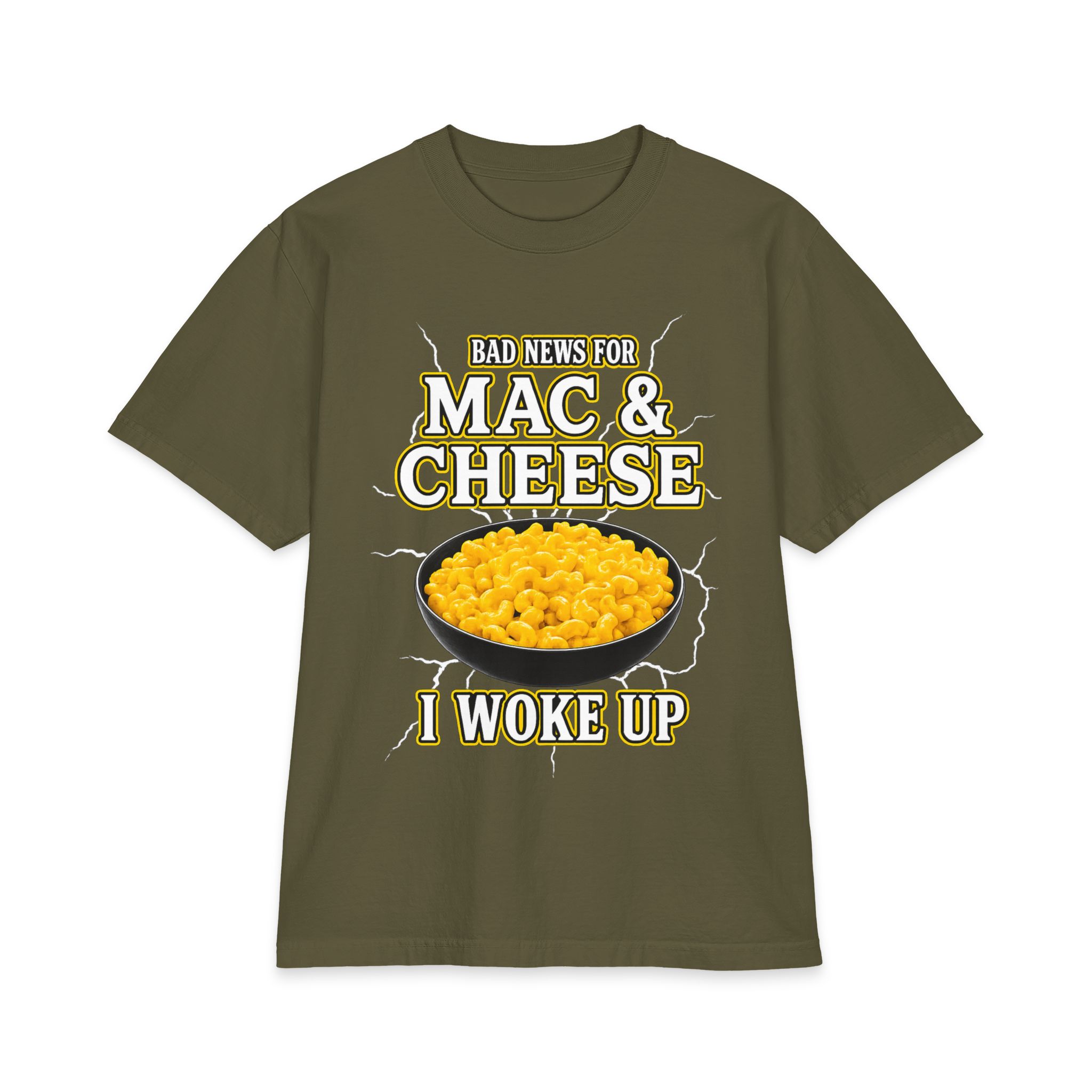 Bad News for Mac and Cheese T-Shirt – Hilarious Foodie Tee