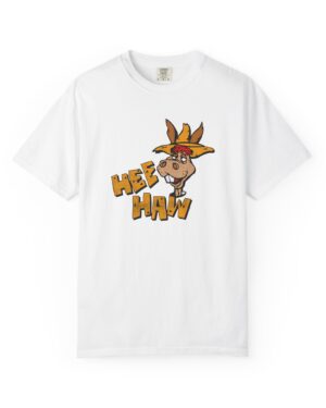 Hee Haw Donkey T-Shirt front view with cartoon donkey artwork