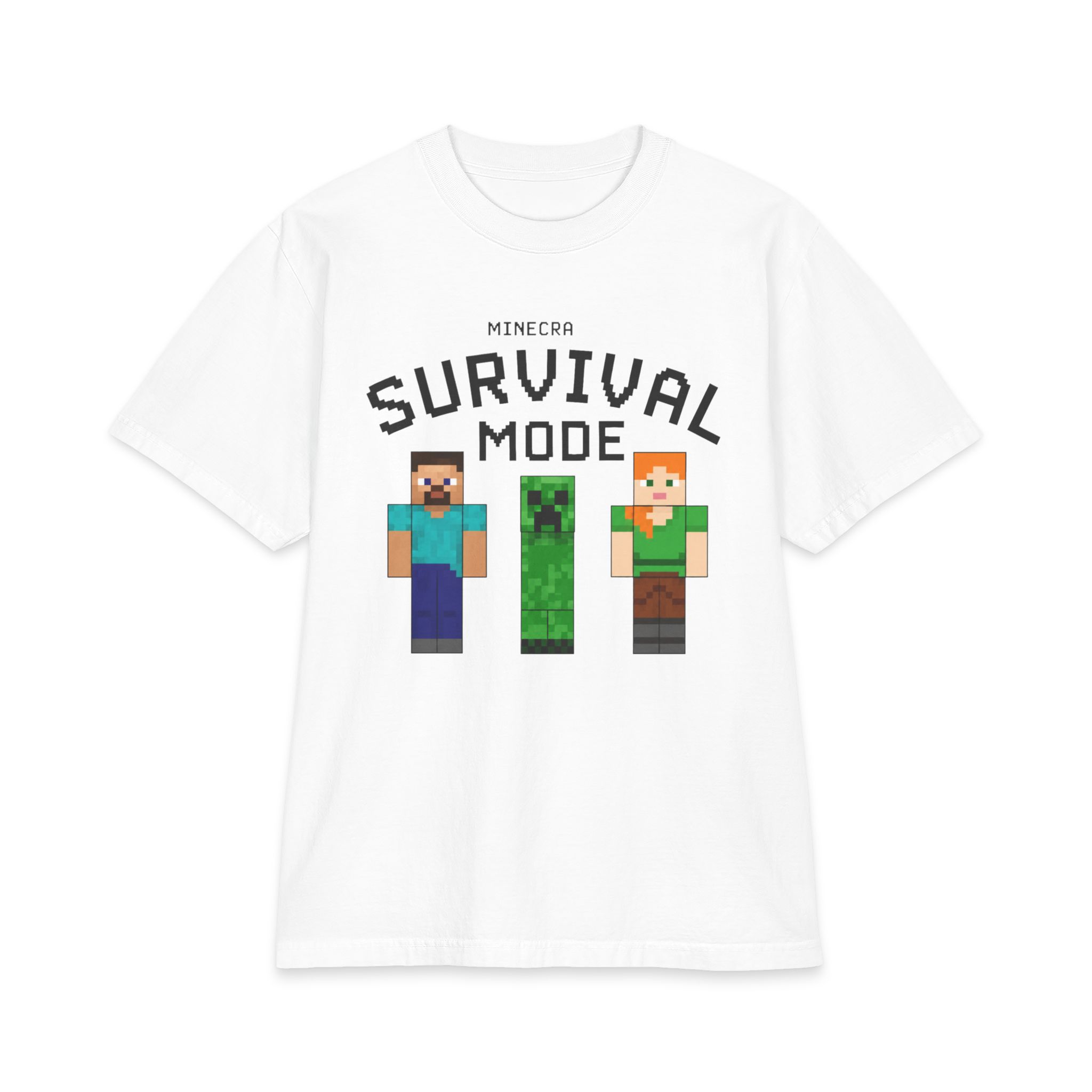 13602538543537847519_2048-2.jpeg Survival Mode Gaming T-Shirt – Epic Pixel Adventure Tee