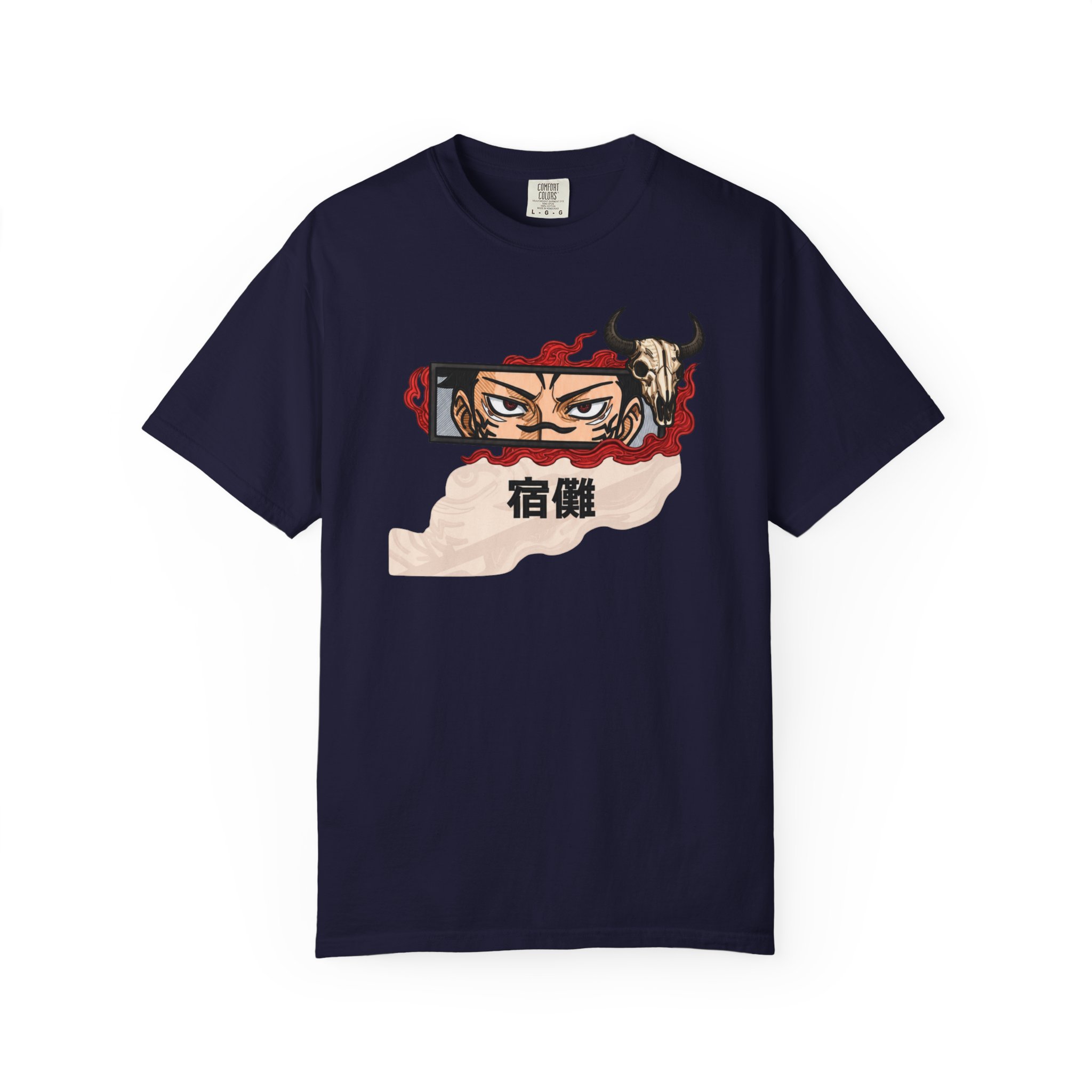 Samurai Eyes Graphic T-Shirt — Japanese Kanji Streetwear Tee