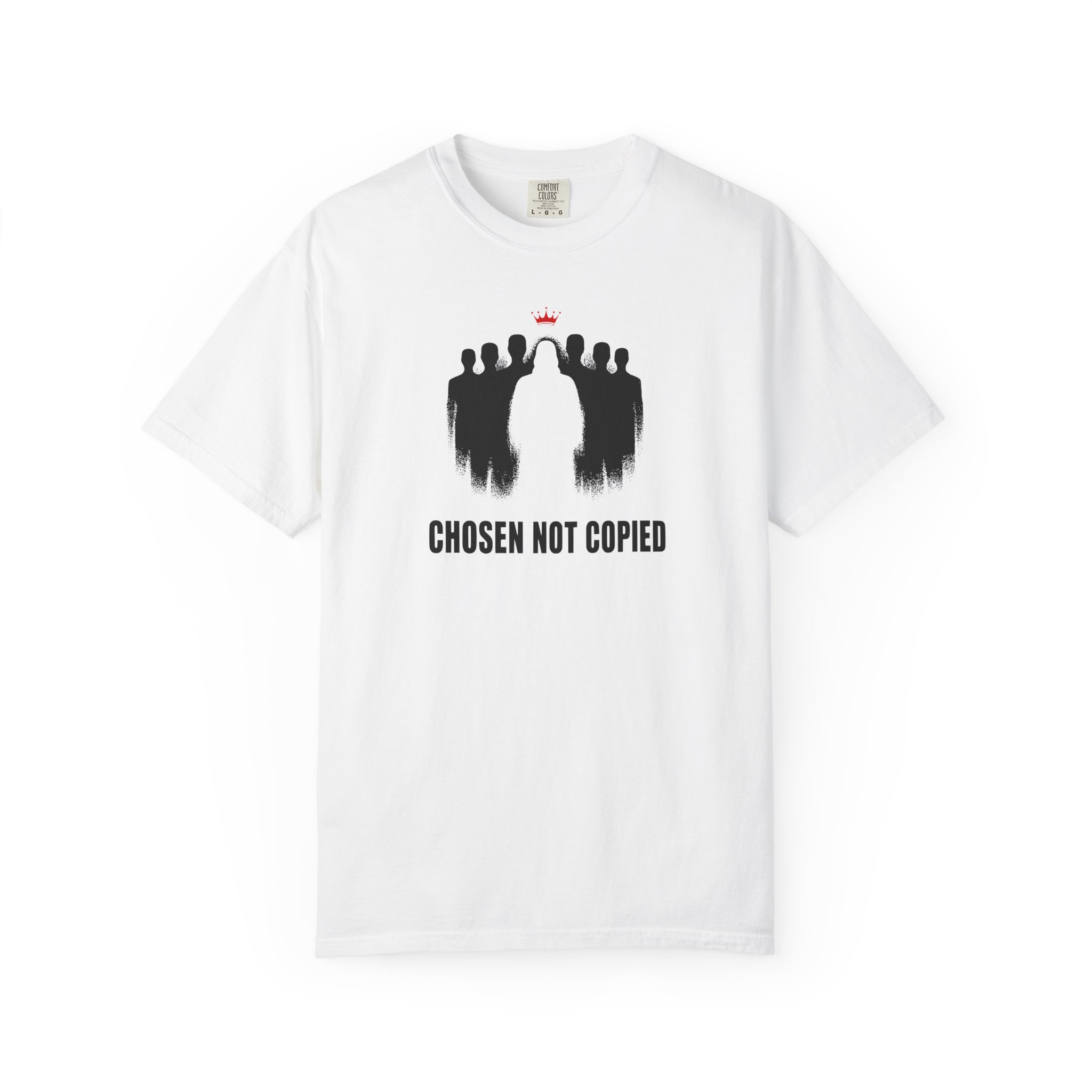 Chosen Not Copied T-Shirt with Christian faith graphic