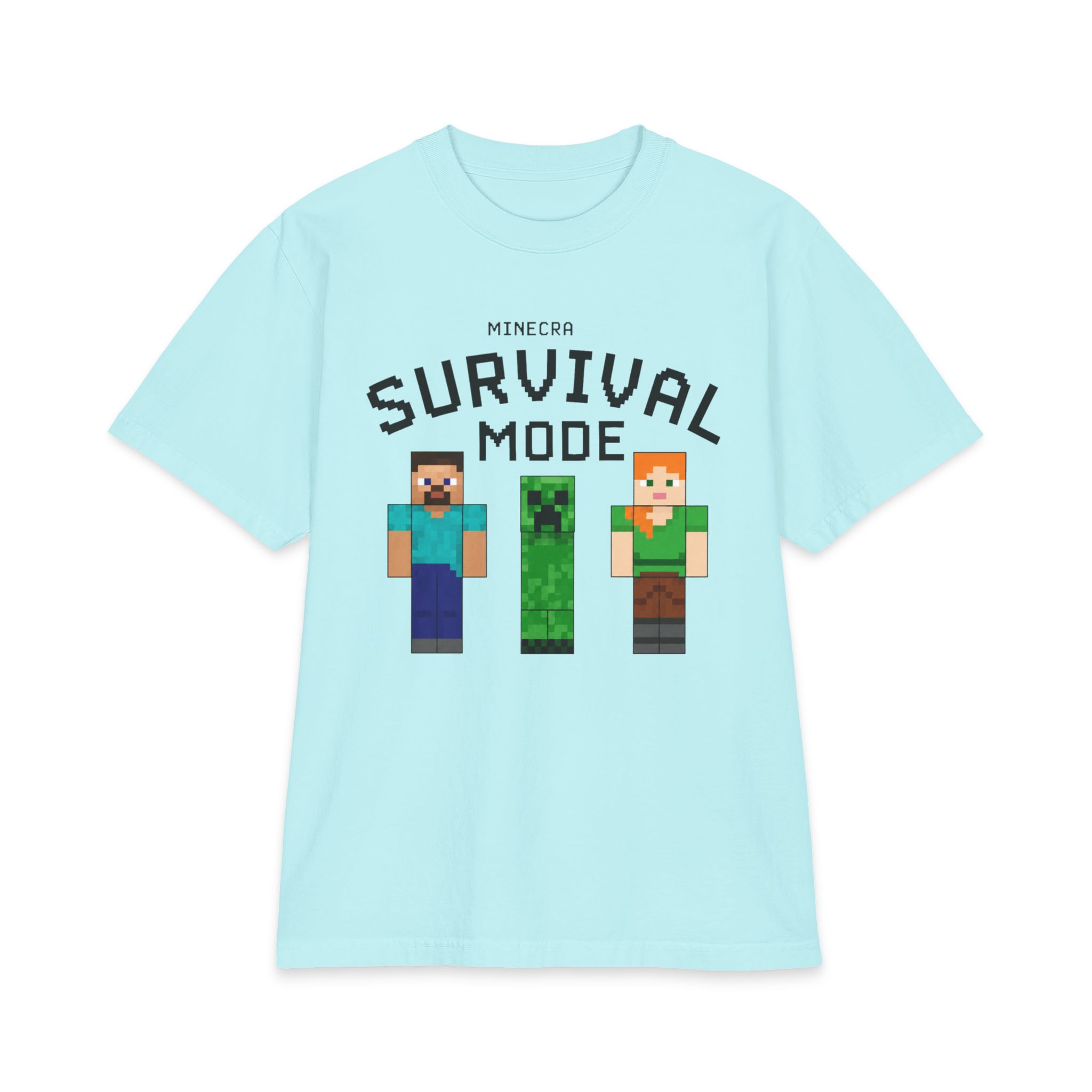 16309721395922293750_2048-2.jpeg Survival Mode Gaming T-Shirt – Epic Pixel Adventure Tee
