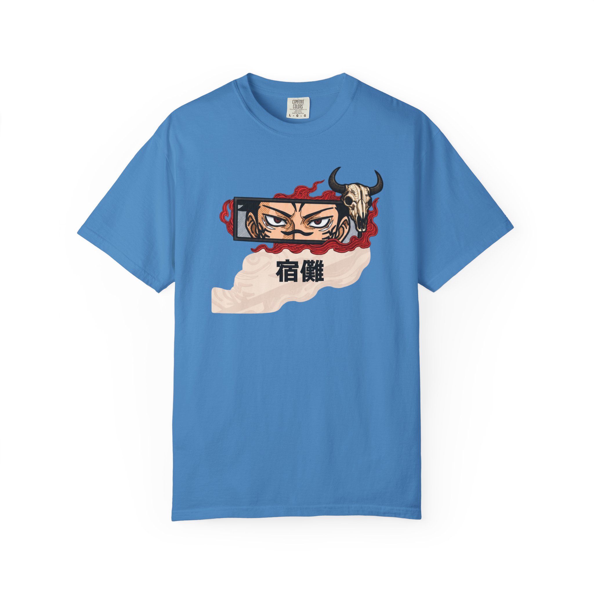Samurai Eyes Graphic T-Shirt — Japanese Kanji Streetwear Tee