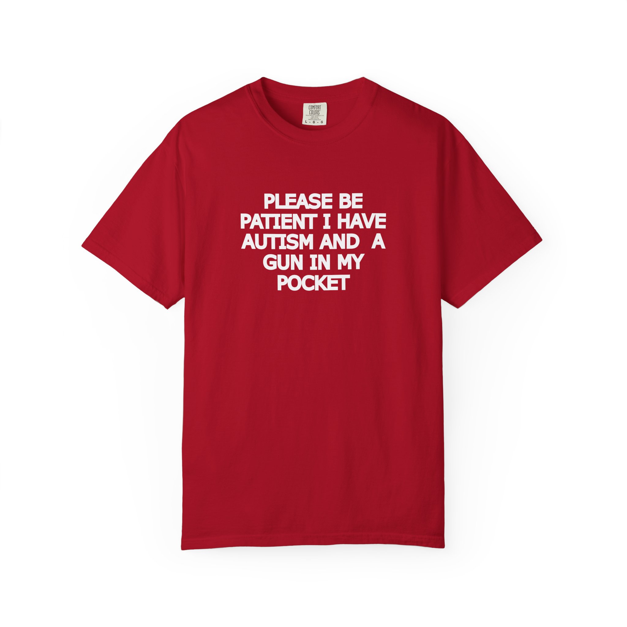 Please Be Patient Graphic T-Shirt – Provocative Dark Humor Tee