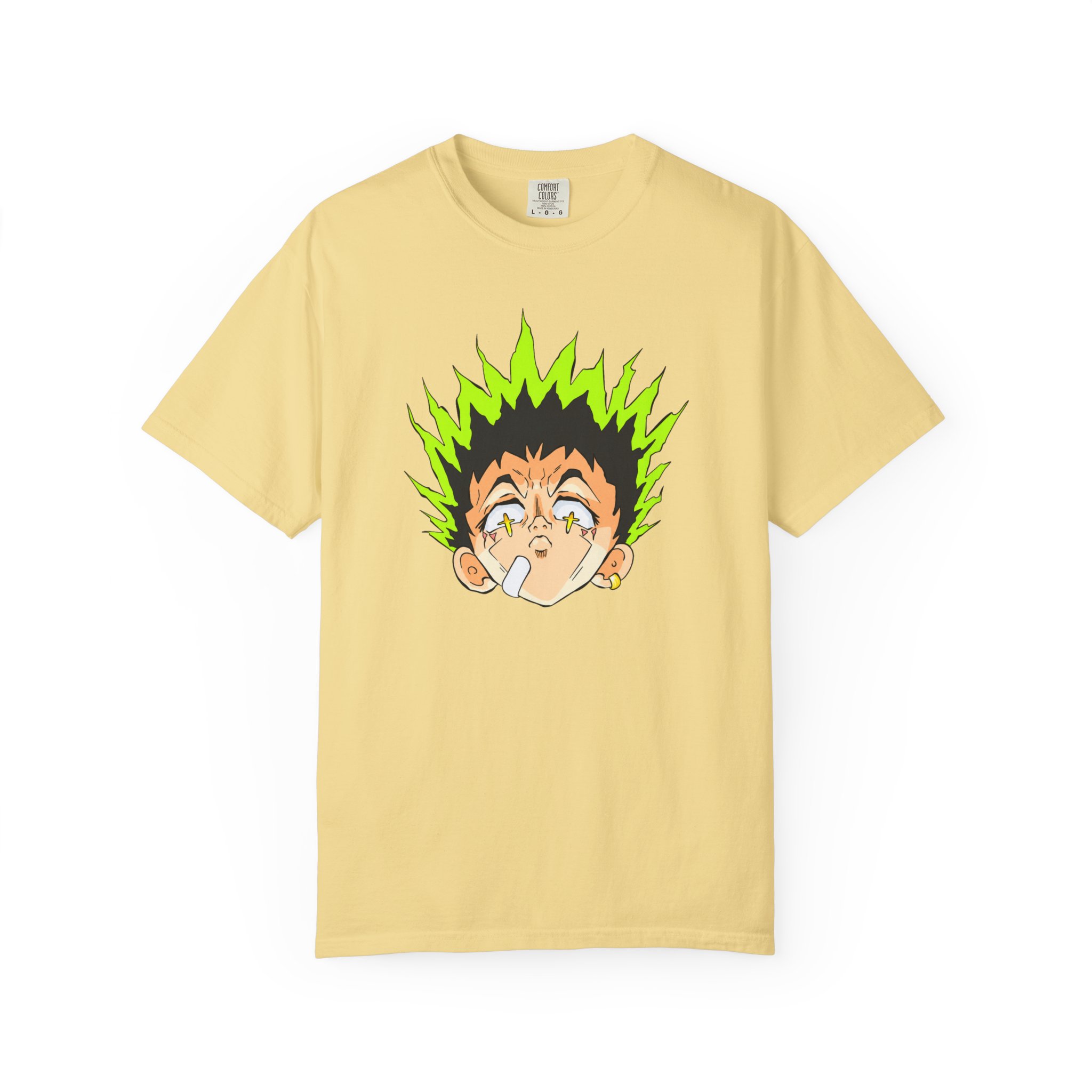 Close-up of Anime Shock Face T-Shirt graphic print