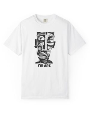 Artistic Face Graphic T-Shirt with I’m Art portrait design