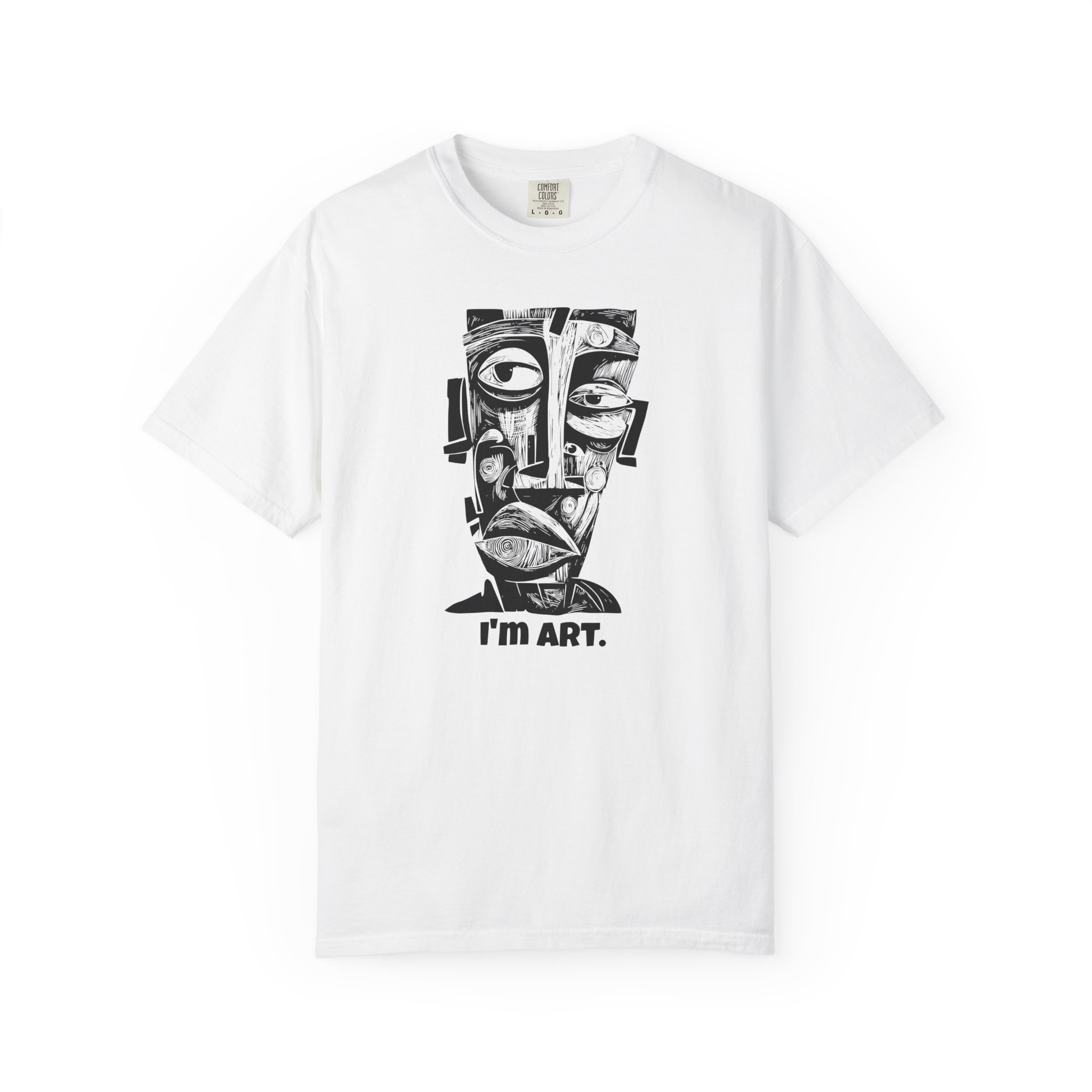 Artistic Face Graphic T-Shirt with I’m Art portrait design
