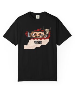 Samurai Eyes Graphic T-Shirt — Japanese Kanji Streetwear Tee