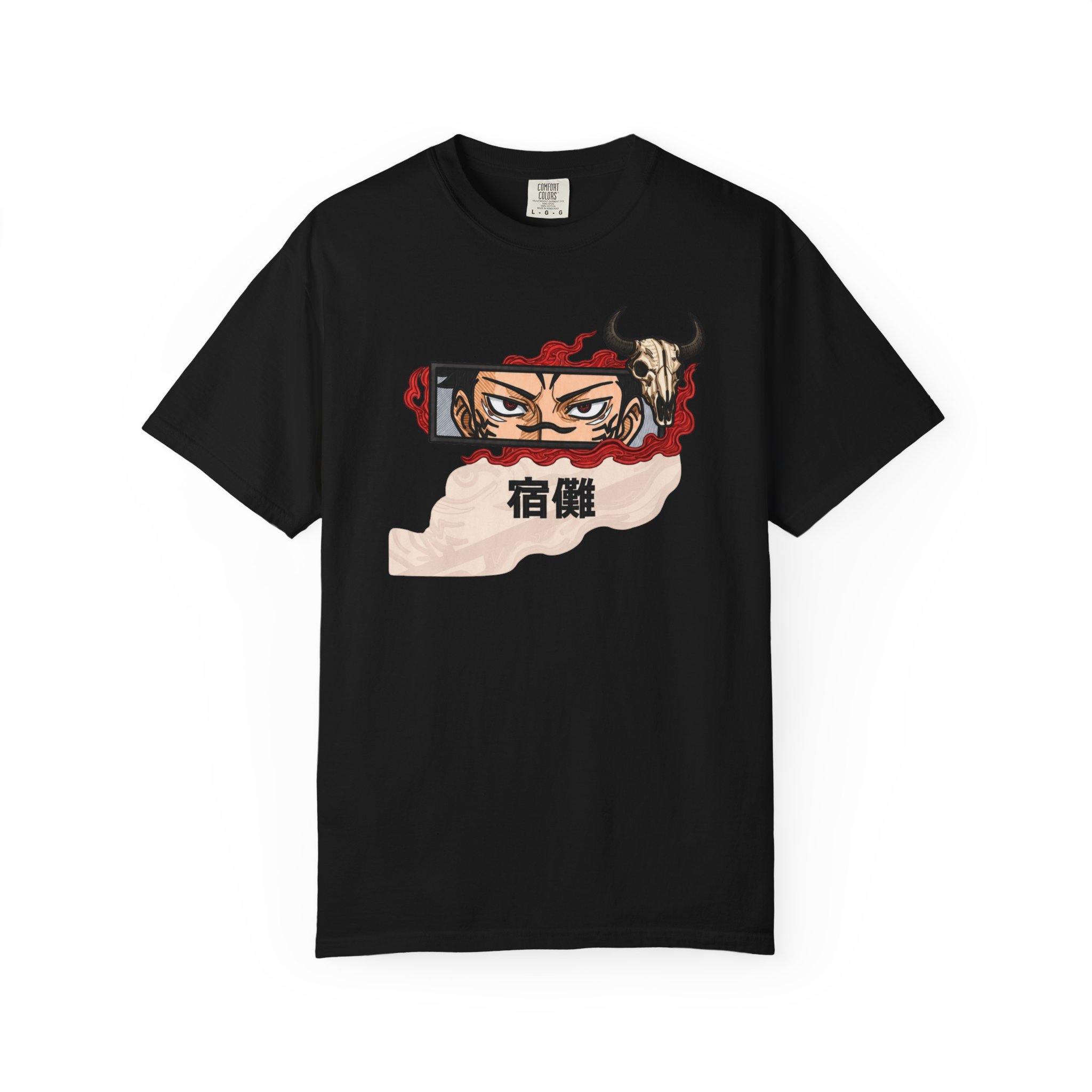 Samurai Eyes Graphic T-Shirt — Japanese Kanji Streetwear Tee