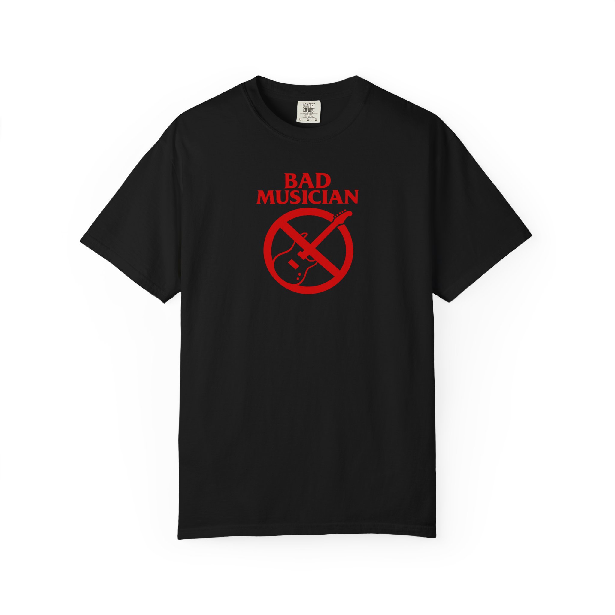 Bad Musician T-Shirt – Hilarious No Guitar Graphic Tee