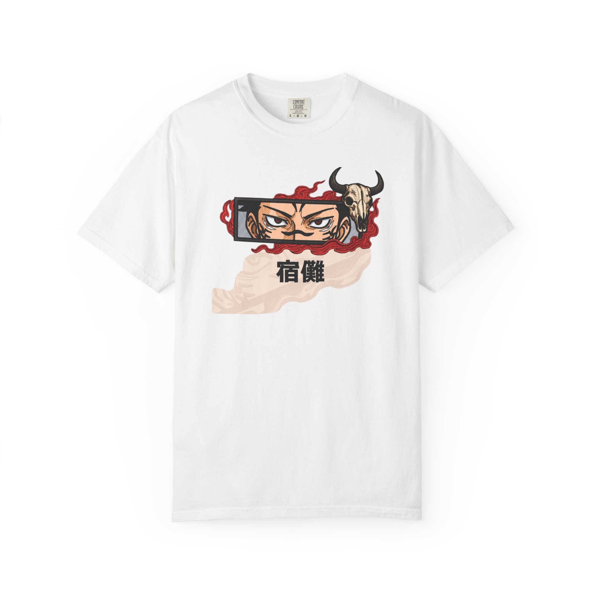 Samurai Eyes Graphic T-Shirt — Japanese Kanji Streetwear Tee