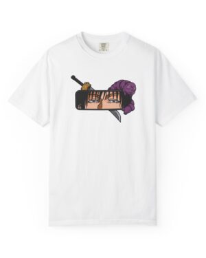 Anime Rearview Mirror T-Shirt with intense illustrated eyes