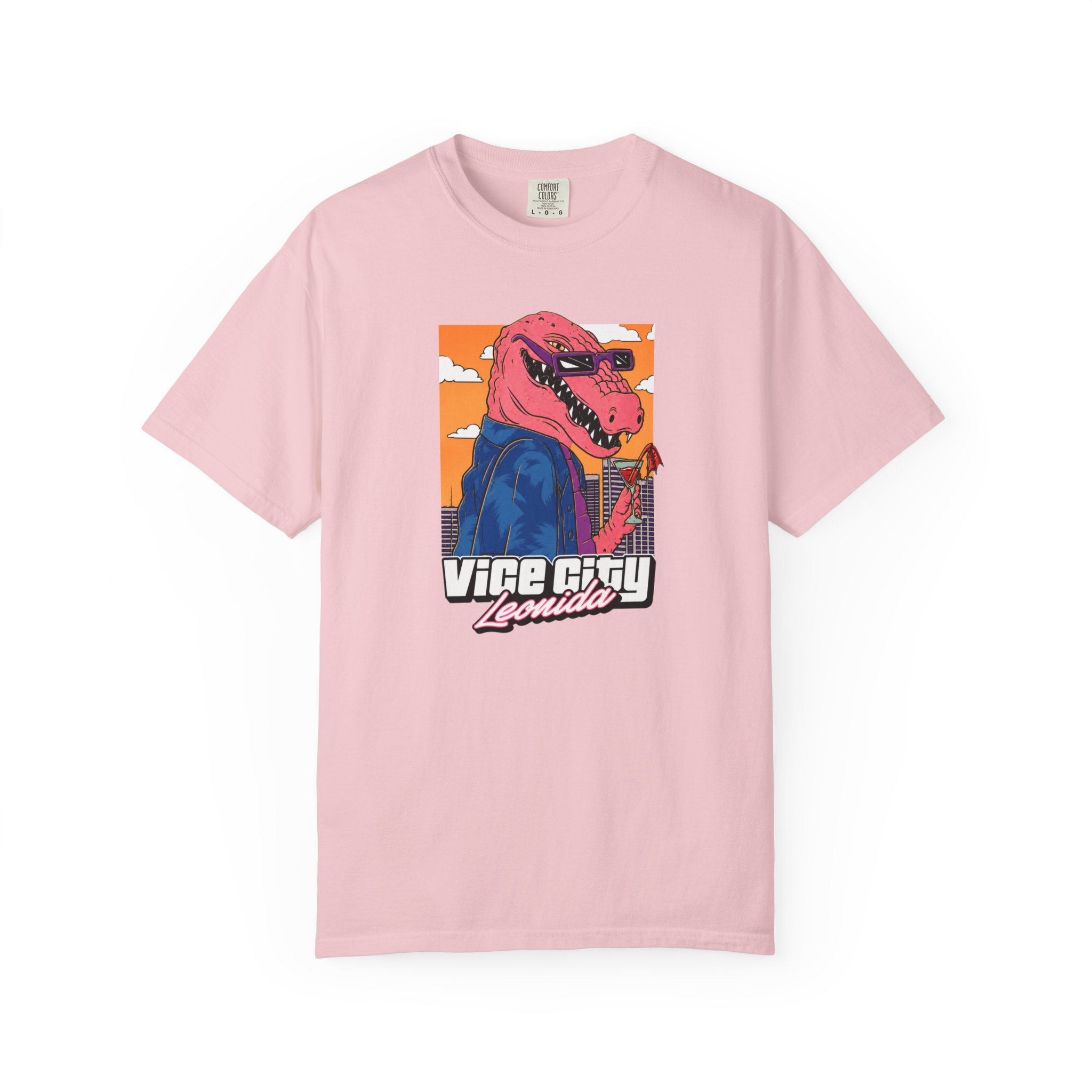 Florida Neon Gator T-Shirt with retro tropical alligator graphic