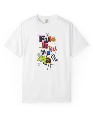 Make It T-Shirt with colorful hand-lettered graphic