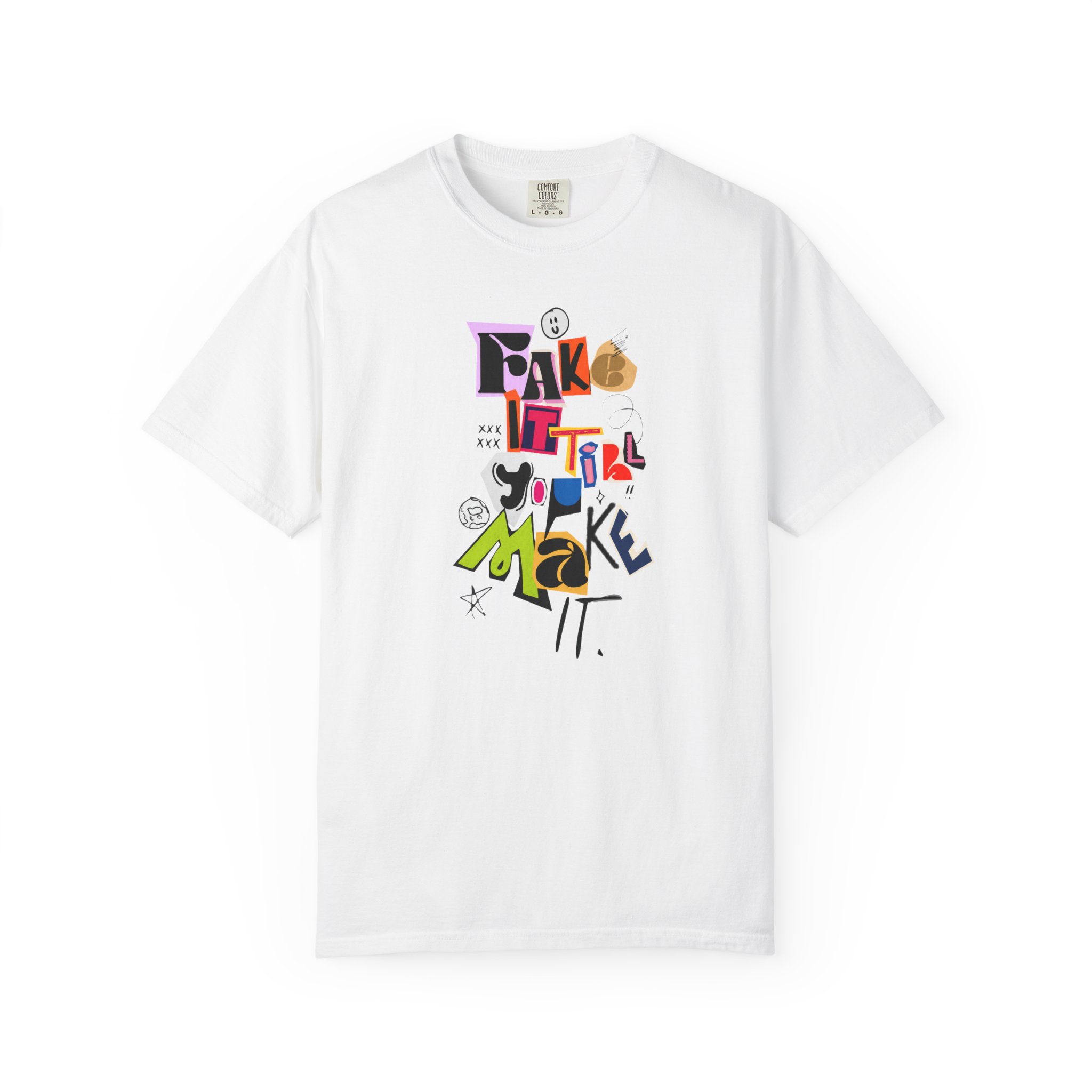 Make It T-Shirt with colorful hand-lettered graphic