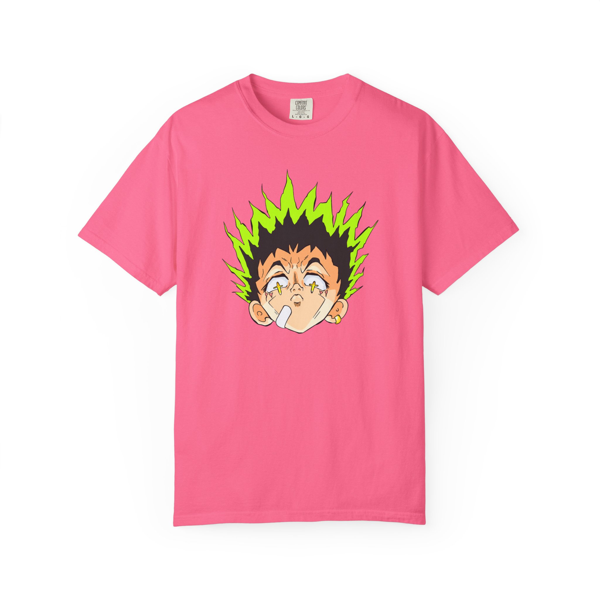 Anime Shock Face T-Shirt front view with shocked character graphic