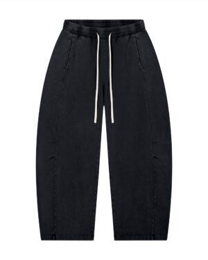 Mineral Wash Barrel Leg Pants