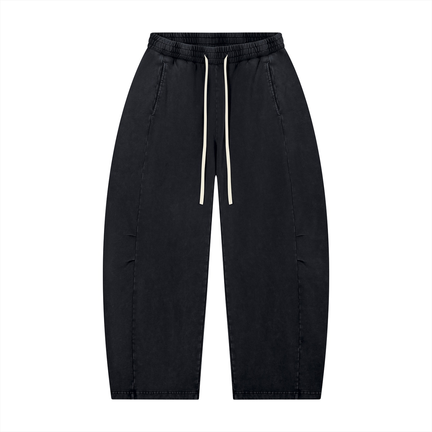 Mineral Wash Barrel Leg Pants