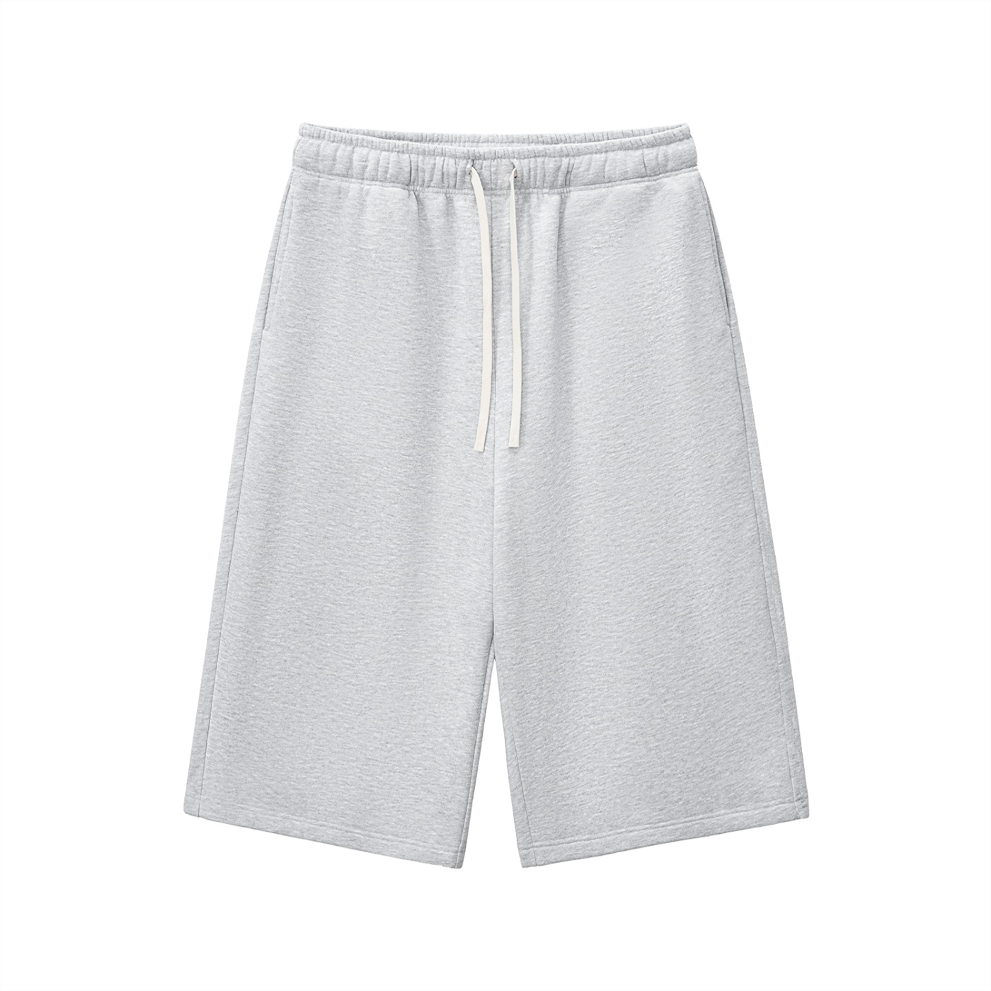 Drawstring Three-quarter Sweatpants
