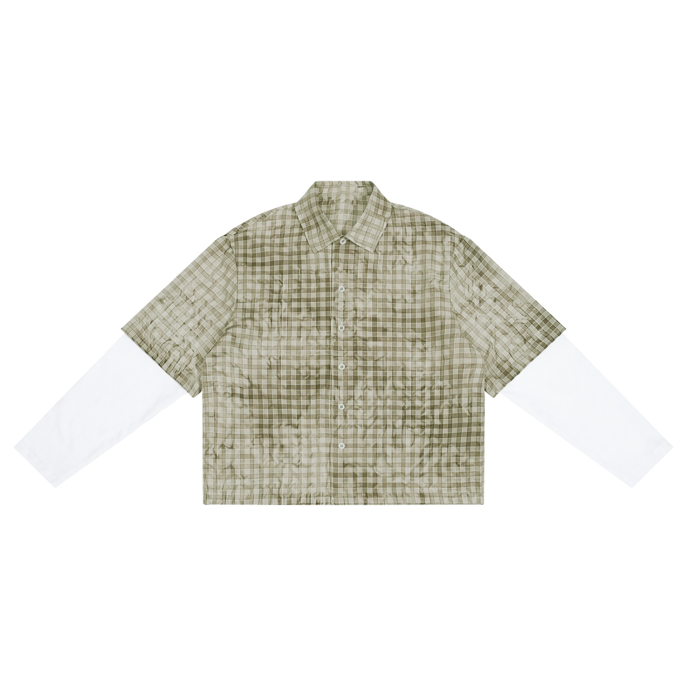 Vintage Wash Plaid Short Sleeve Shirt