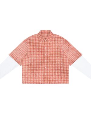 Vintage Wash Plaid Short Sleeve Shirt