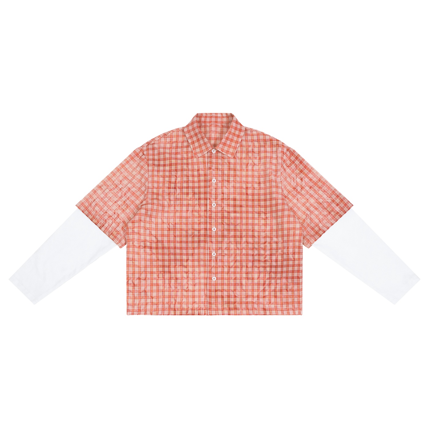 Vintage Wash Plaid Short Sleeve Shirt