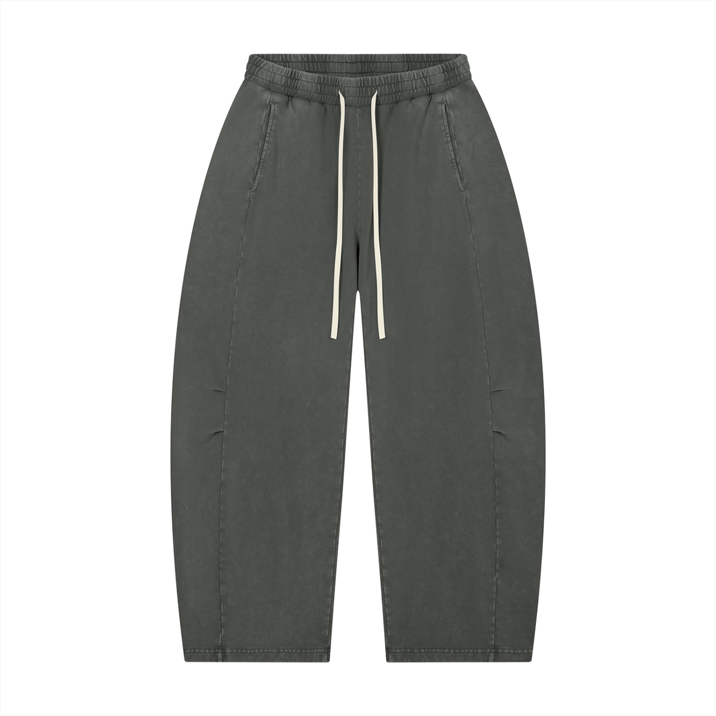Mineral Wash Barrel Leg Pants