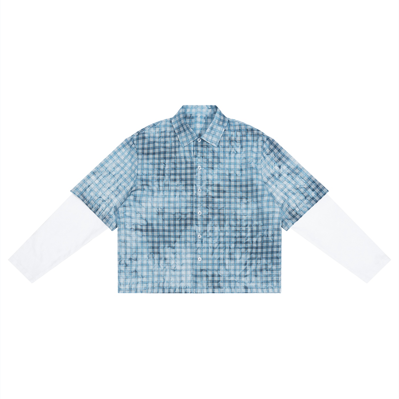 Vintage Wash Plaid Short Sleeve Shirt