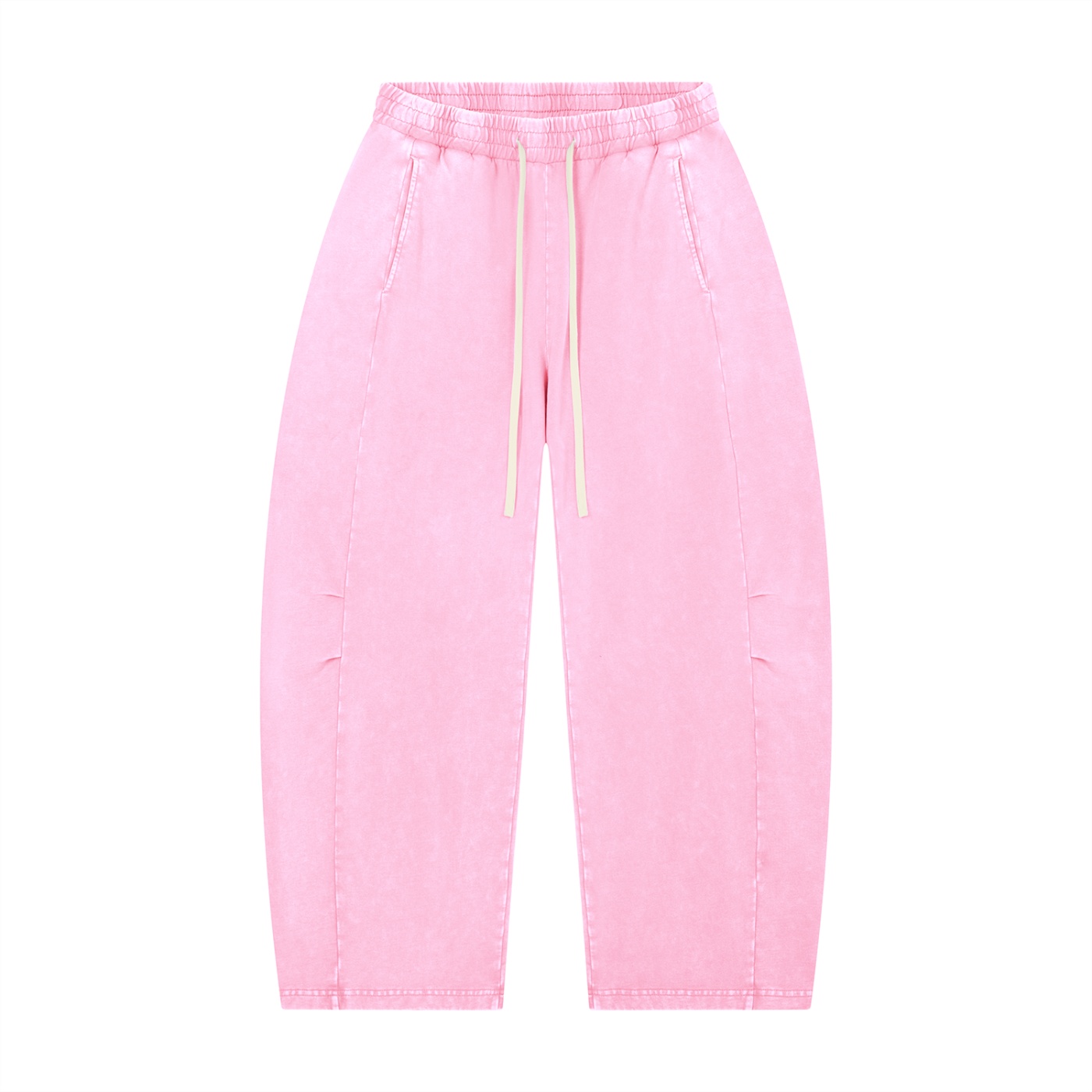 Mineral Wash Barrel Leg Pants