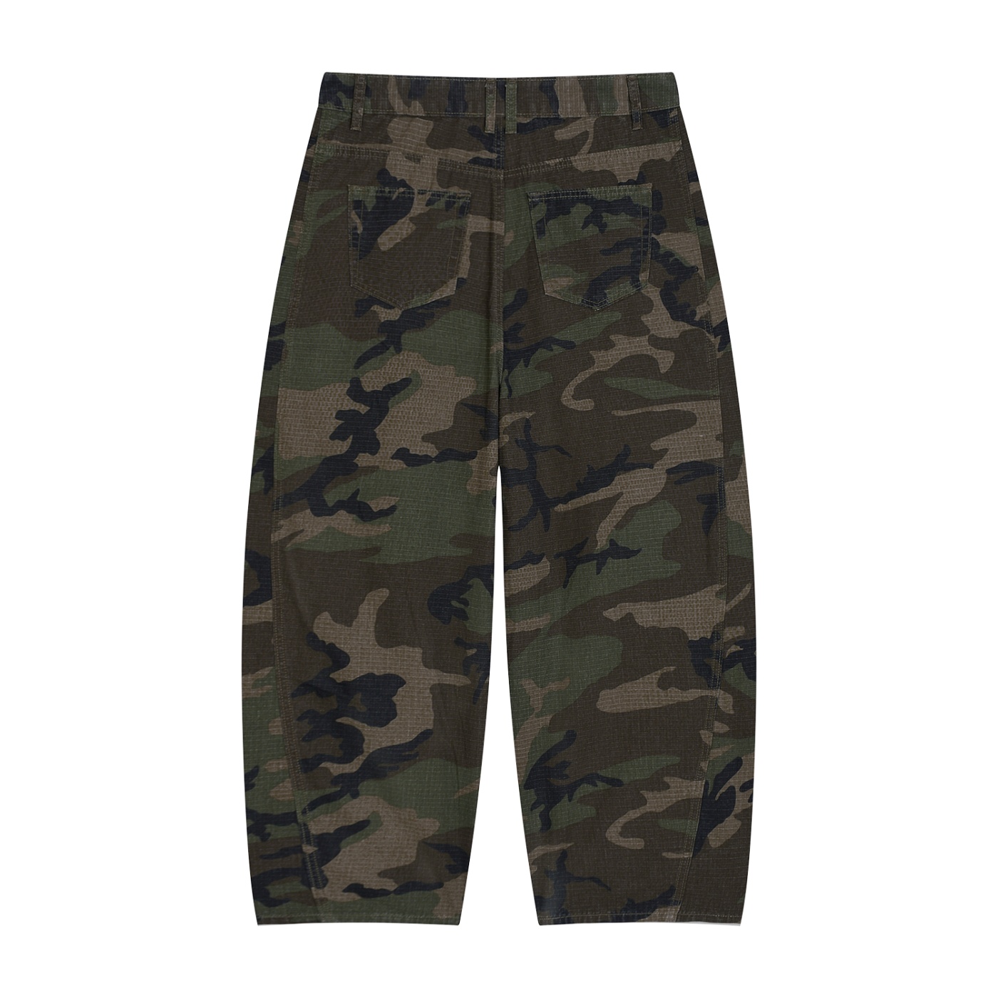 Men’s Camo Barrel Leg Cargo Pants