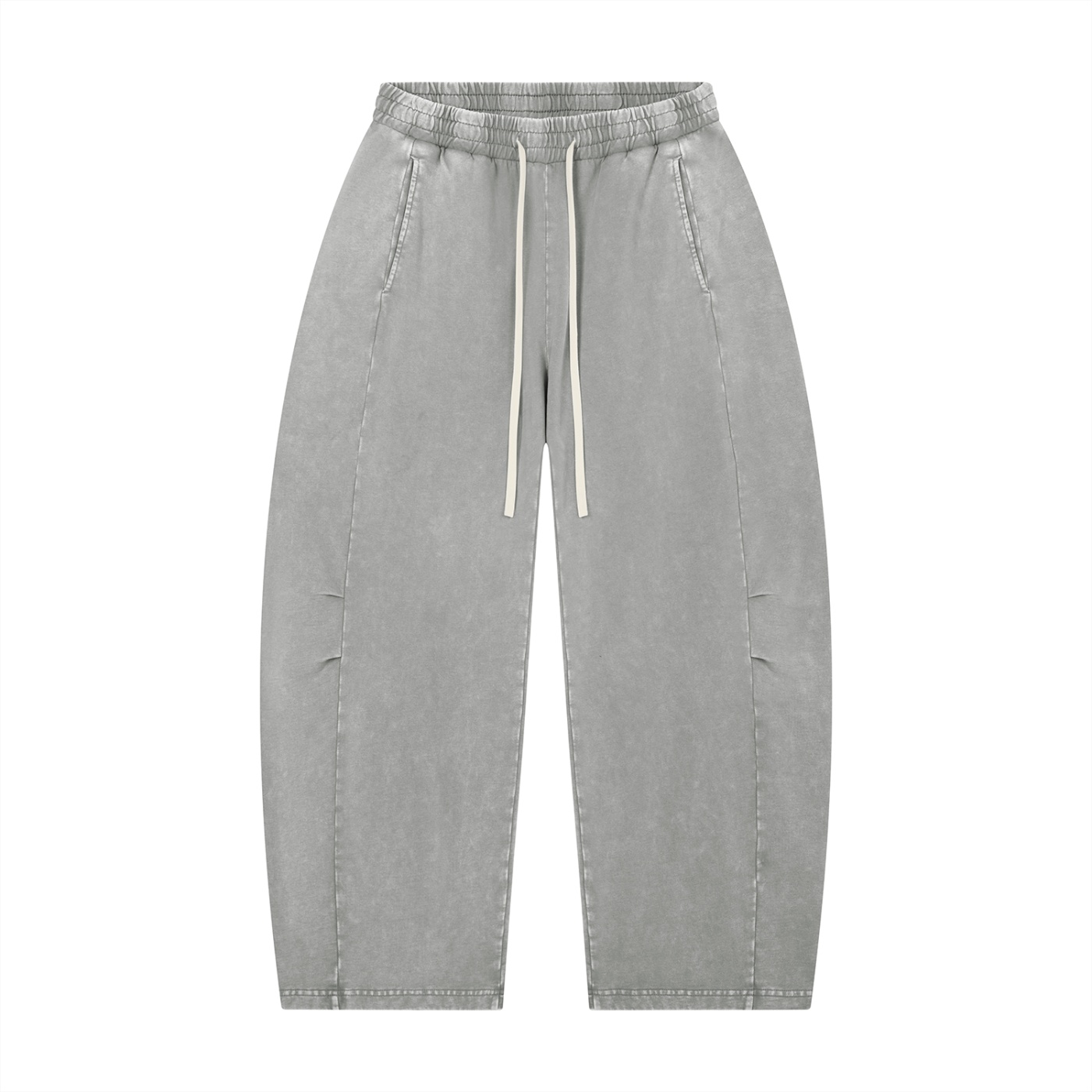 Mineral Wash Barrel Leg Pants